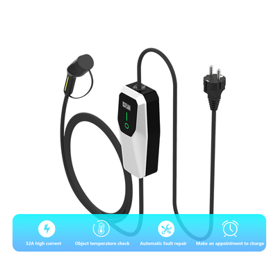 3.5kW 7kW 11kW EV ładowarka Ac Przenośny ładowarka IP65 wodoodporna