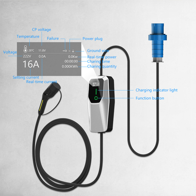 Typ 1 3.5KW 7KW 11KW AC Poziom 1 2 Wall Box Ev Ładowarka na parkingu ulicznym