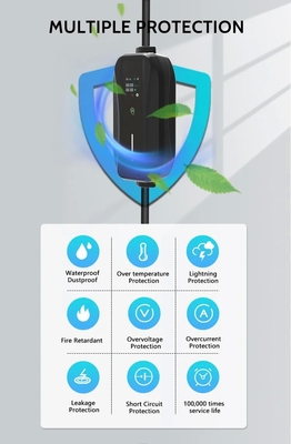 3.5KW 7KW 11KW AC Wtykacz Ładowanie EV Dom Poziom 1 2 Ev Ładowarka Dom Mobilny samochód