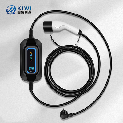 220V KIWI 3,5 kW przenośny ładowarka EV typu 2 16A J1772 dla stacji ładowania samochodów elektrycznych