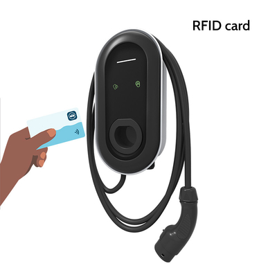 Długość przewodu 5m, zamontowany na ścianie, 7 kW Ev Box Ac Smart Charger do hybrydowego samochodu elektrycznego