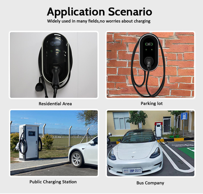 Typ 2 22kW Trzyfazowy Prąd Przejściowy Prąd Przejściowy Ładowarka EV Wallbox z funkcjami OCPP aplikacji RFID