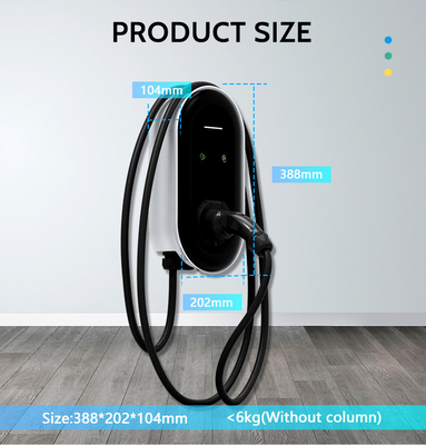 22kw EV Wallbox Charger 3 Phase Typ 2 32a Stacja ładowania dla domów 380v Napięcie wejściowe