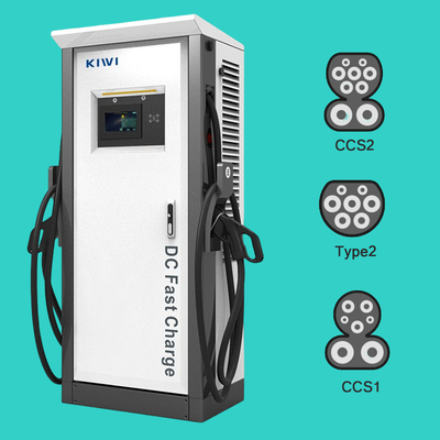 50Hz±10Hz częstotliwość sieci Chademo Typ2 120KW EV stała stacja ładowania dla pojazdów elektrycznych