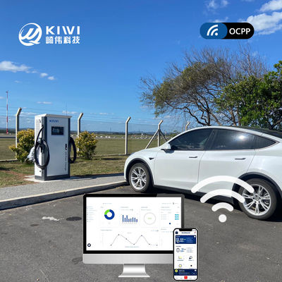 Ładowarka elektryczna typu 2 CCS 120 kW stojąca na podłodze dla parkingu supermarketów