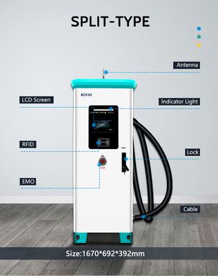 Ochrona IP54 240KW KIWI DC Szybka stacja bezprzewodowego ładowania dla samochodów elektrycznych Tesla
