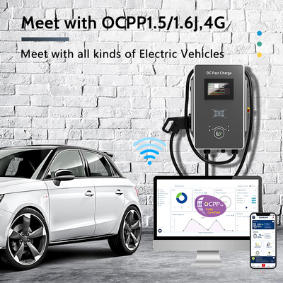 30kW szybkie ładowarka SmartDC EV z przełącznikiem częstotliwości sieci 50Hz±10Hz i przełącznikiem ochrony przed wyciekiem
