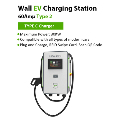 30 kW 40 kW stacja szybkiego ładowania prądu stałego dla pojazdów elektrycznych 30mA ochrona przed wyciekiem