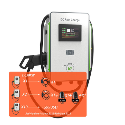 Ładowarka DC Wallbox 30kW 40kW Samochody CCS 40A Szybka ładowarka EV 600V Częstotliwość sieci 50Hz